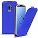 Produktbild Conie BF35512 Basic Flip Kompatibel mit Samsung Galaxy S9 Plus, PU Leder Hülle Cover Klapphülle für Galaxy S9 Plus Tasche Blau