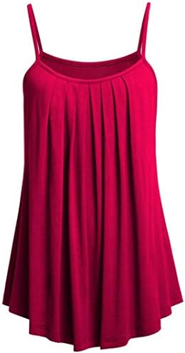 Women Vest Tops, Sonnena Summer Women Loose Camisole Ladies Solid Color Tank Tops Plus Size (XL, F)