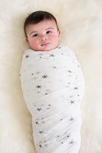 Aden + Anais 2038G Confezione di 4 maxi copertine multifunzione, stella