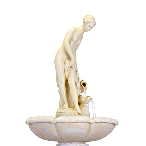 STILISTA® Gartenbrunnen Modell APHRODITE, 55 x 55 x 118 cm, inkl. Pumpe - 6