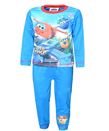 Super Wings Boys Official Licensed Long Length Pyjamas Age 3-4 Years