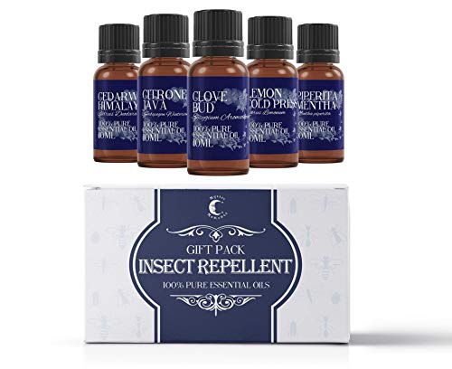 Mystic momentos | aceite esencial Starter Pack - Repelente de insectos 5 x 10 ml - 100% puro