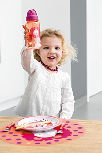 Lässig 1210004717 Kinder Trinkflasche mit Strohhalm, Widlife Löwe - 6