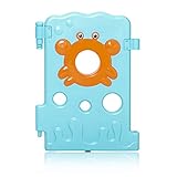 BABY VIVO Laufgitter Laufstall Zusatzpaket Baby Absperrgitter Krabbelgitter Schutzgitter für Kinder aus Kunststoff mit Tür und Spielzeug – Sea World – 4 Elemente - 5