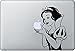 Produktbild SCHNEEWITTCHEN Aufkleber Macbook Air Pro Sticker Decal Snow White Apple (Schwarz)