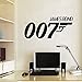 Produktbild Stycars® Wall Sticker, James Bond 007 Decorative Quote Scout Decal Shooter Vinyl Removable Decal Mural [Size: 57x123 CM]