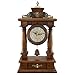 Produktbild LQUIDE Familie Fireplace Uhren Silent Tischuhr Wohnzimmer Uhr hölzerne Wand Uhr s ó LIDA Retro-American Quarz Uhr Wanduhr geeignet für Wohnzimmer tun