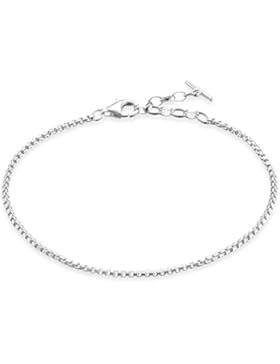 Thomas Sabo Damen-Armband Glam & Soul klassisch 925 Sterling Silber Länge von 16.5 bis 19 cm A1561-001-12-L19,5v