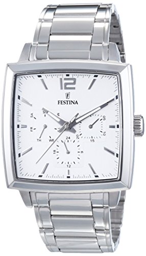 Festina Herren-Armbanduhr XL Analog Quarz Edelstahl F16783/1 Festina Herren-Armbanduhr XL Analog Quarz Edelstahl F16783/1