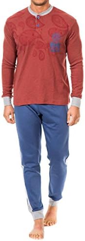 Kisses and Love Men's Pyjama Set Granite Melange M