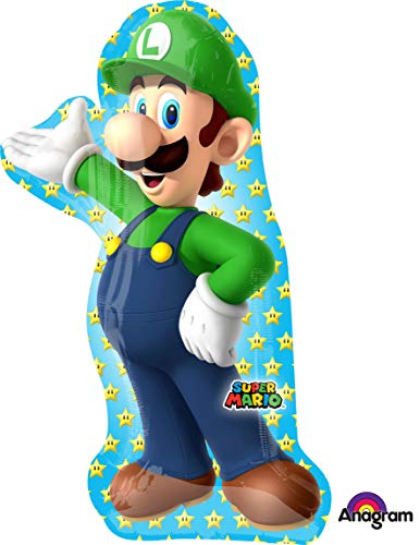 Amscan International - Globo en forma de 3483701 Luigi