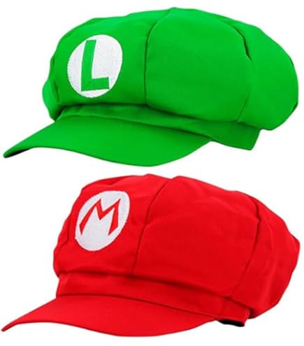 Costume Mario E Luigi Completo - Cappelli, Baffi, Guanti E Bottoni Per Cosplay - Foto 10