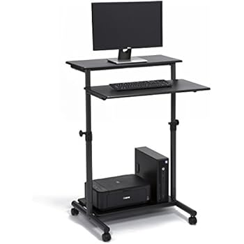 Mobile Standing Desk Computer Workstation: Amazon.co.uk: Kitchen & Home