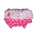 Baby Girl Ruffle Panties Bloomers Diaper Cover with Dots S (Hot Pink)