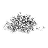 Material: metal sourcingmap® Tapicería de muebles para el hogar una chincheta Clavo Tachuela Tono Plata 6mm x 14mm 150pcs