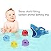 Produktbild Pottoa Baby Badespielzeug - Cartoons Spielzeug Kleinkinder Pool Spielzeug Dreidimensionale Hai Fischen Cartoon Tier Spielzeug für Reisen, Strand, Schwimmen