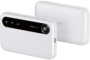 ZTE U50, Punto di accesso WiFi portatile 5G con slot SIM sbloccato, Modem router 5G a basso costo per 32 dispositivi domestici/professionali, 5G e 4G+, AX1800 WiFi 6, fino a 32 dispositivi