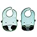 Waterproof&Leakproof Baby Bibs, Unisex,green elephant