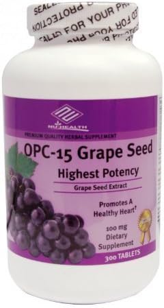 OPC-15 Grape Seed Extract 100 mg, 300 Tabs, Anti-oxidant Good Product by Nu-Health