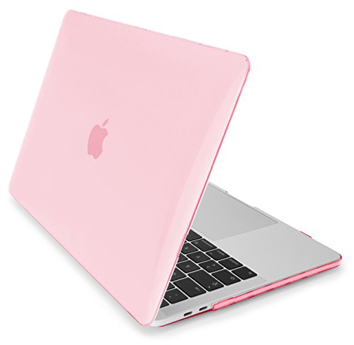 MyGadget 13 Zoll Macbook Pro Hülle -Crystal Case- (Ende 2016 mit Touchbar) Plastik Verkleidung Schutzhülle Hartschale Schutz klar Cover in Rosa - 3