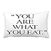 Produktbild fujianshen Eat Be Healthy Quote on White Pillow Cover Case for Couch Sofa Home Decoration 20 x 30
