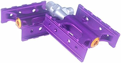 SHIBIKE Bike Pedals MTB Bearing Pedal Folding Bike High Performance Pedal Road Fixie Bike Pedal (Color : Purple)