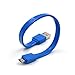 Produktbild ZhangHongJ,Kabel für V8-Ladeleitung 20 cm Creative Candy Packaging Data Line USB-Ladegerät(Color:BLAU)