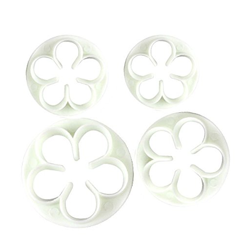 joyliveCY 4ST Rose Blume Kuchen Fondant Ausstechformen
