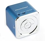 sound station 2 Akku Ladezeit: 3-5 Stunden MusicMan Mini Soundstation (MP3 Player, Stereo Lautsprecher, Line In Funktion, SD/microSD Kartenslot) blau