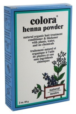 Colora Henna Powder Hair Color Natural 60 ml (2 Pack)