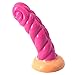 Produktbild F-adtech 20cm Horn Dilldó Toy realistische medizinische Silikon Massieren Stick mit starken Saugnapf für Frau Dame (Farbe : Pink)
