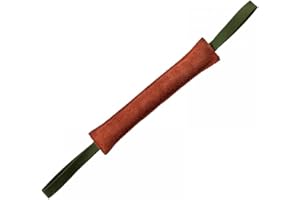 DONGKER Biting Sausage for Dogs, Leather Dog Tug Toy, 20/30/40 cm Long, Dog Toy with Nylon Hand Strap for Training, Tug of War and Tug Games