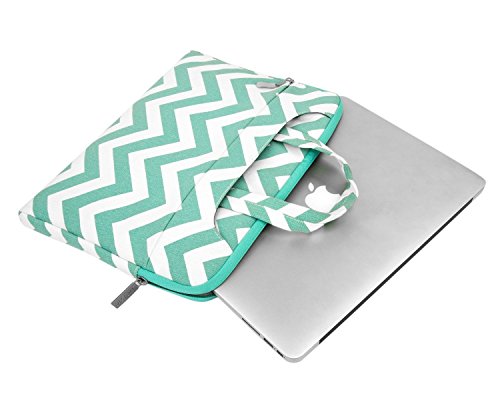 MOSISO Notebooktasche f  r 13-13 3 Zoll MacBook Pro  MacBook Air  Notebook Computer Chevron Segeltuchstoff Laptop Schultertasche Sleeve H  lle Umh  ng