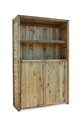 Geräteschrank Gartenschrank Heino, holz, B110 x T38 x H175 cm - 9