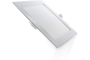 Placa LED 18W 1800Lm 2700ºK Cuadrada 40.000H [JL-GP-LZ-6-WW] | Greenice