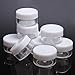 Teensery Plastic Cosmetic Makeup Container Jars 3ml 3 Gram Round Empty Cream Nails Powder Eye Shadow Jewelry Storage Container Box Pot (25 pcs)
