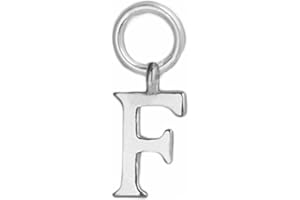 SUGARKITTEN LONDON Sterling Silver A-Z Letter Alphabet Initial DIY Charm Pendant 8 x 15mm