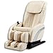 Produktbild Luxus Massagesessel Shiatsu F2 Leder cremeweiss / beige mit Rollentechnik Massage + Heizung Sessel für Wohnzimmer günstig bequemer massierender Fernsehsessel Ledersessel