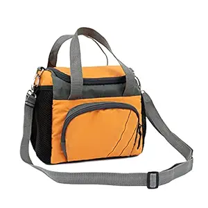 GrowArth Insulated Lunch Bag for Office Men, Women & Kids || Sling Bag for Men Outdoor || Tiffin Bags for Travel, Picnic, Work (Orange)