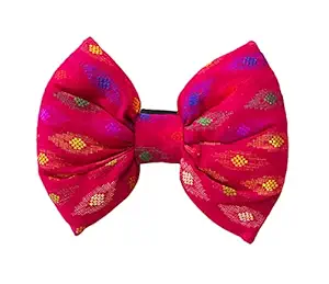 For The Fur Kids Traditional Dog Bow Tie: Fancy Bow Tie for Pets (Pink)