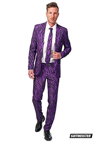 Preisvergleich Produktbild Violetter Tiger-Anzug Suitmaster für Herren M
