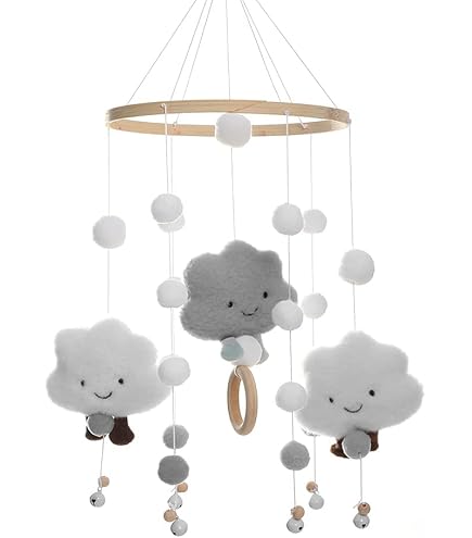 Supporto Giochi Neonato Legno Xifamniy Braccio Mobile Legno Per Culla Xifamniy - Ganci Decorativi Per Neonati, Regolabile Supporto Giochi Bambino - copertina