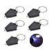 Produktbild Mini tragbare 395nm led taschenlampe uv schlüsselbund taschenlampe für light glow erkennen unsichtbare tinte (5 stücke schwarz shell uv-licht)