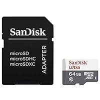 SanDisk 64 GB Class 10 Ultra Android MicroSDHC Memory Card and SD Adapter