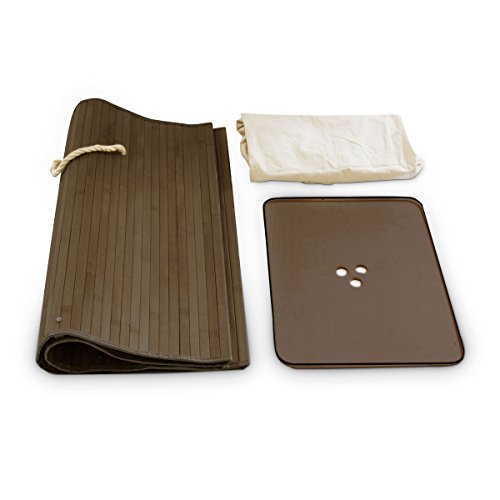 Relaxdays Wäschekorb Bambus H x B x T: ca. 65,5 x 43,5 x 33,5 cm faltbare Wäschetruhe rechteckig mit einem Fassungsvolumen von 83 L mit Wäschesack aus Baumwolle zum Herausnehmen als Wäschepuff, braun - 8