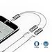 Produktbild iPhone 8/8plus / X /iphone 7/7 Plus adapter kopfhörer und laden, wofalo dual-Lightning-Adapter Unterstützung Music Control ,aufladen und anrufen,(Kompatibel mit 11 System) (Sliver) …