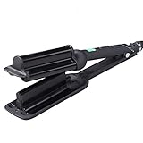 jose eber curling iron 32mm Potencia, 40W-59W 32mm Deep Wave Hair Curling Irons Cerámica Triple Barril Big Wave Curlers Big Corrugated Hair Curler Cuerpo Brasileño