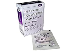 Activheal D99030 Non-Adhesive Foam, 5cm x 5cm, Pack of 10