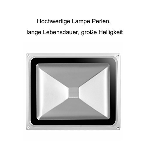 10W 20W 30W 50W LED RGB Strahler Fluter Licht Flutlicht IP65/CE Spot Scheinwerfer mit Fernbedienung Farbwechsel Wandstrahler Außenstrahler (30 Watt) - 3