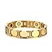 Produktbild Daeou Herren Armband Herren Hand Schmuck 21CM Wolfram Stahl Armband Gold senden Sie Freunden und verwandten